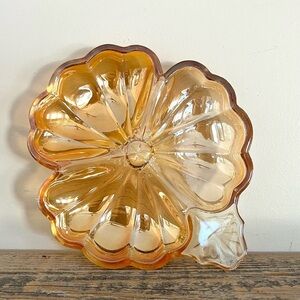 Jeannette glass marigold iridescent candy dish